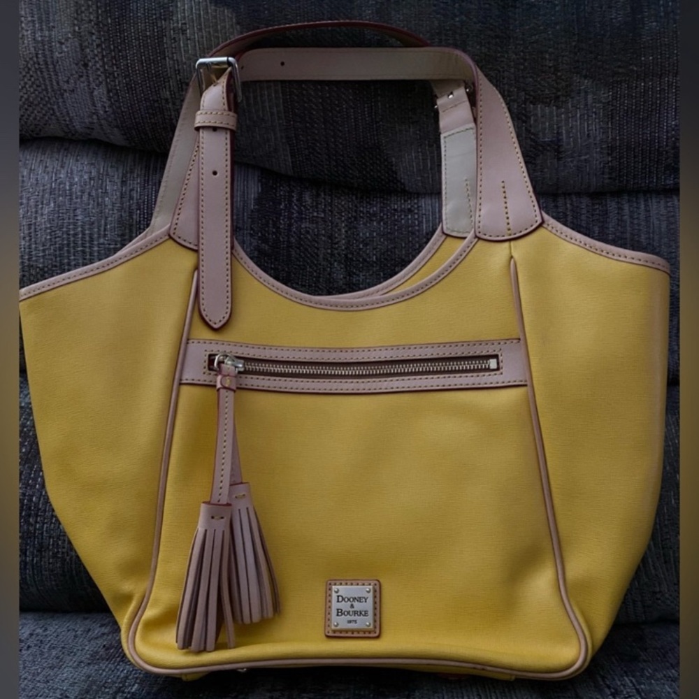 Dooney & Bourke yellow tote.